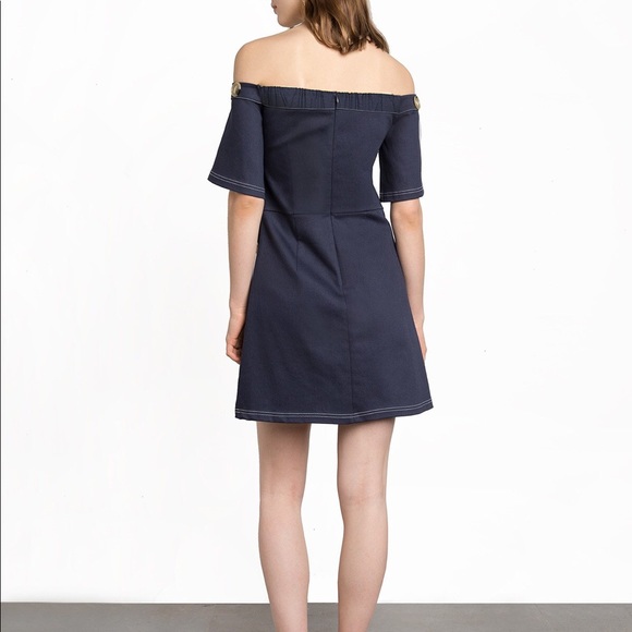 Pixie Market Off Shoulder Denim - Picture 5 of 8